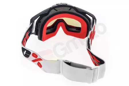 Gafas de moto 100% Porcentaje Racecraft Marigot color negro/rojo cristal azul espejo-6