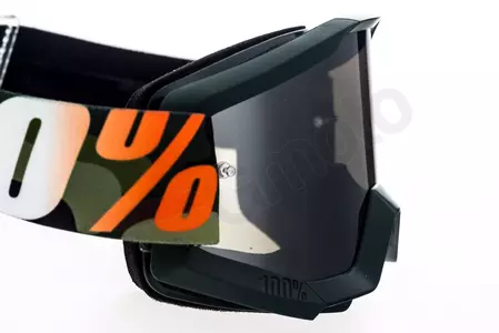 Gafas de moto 100% Percent modelo Strata Huntistan color verde/camo cristal plata espejo-11