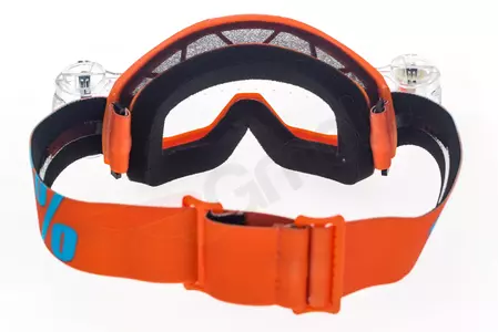 Motorrad Crossbrille 100% Prozent Strata Jr Junior Mud Roll Off 45 mm orange klar-6