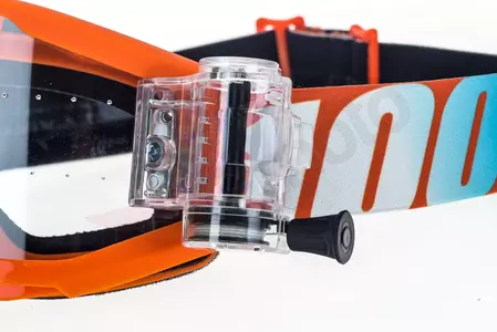 Motociklističke naočale 100% Percent model Strata Jr Junior Mud dječje Roll-Off, narančaste (prozirna leća) (širina role 45 mm)-8
