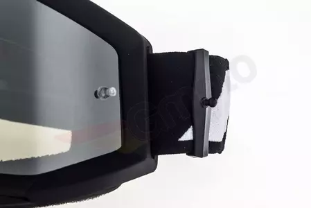 Gafas de moto 100% Percent modelo Strata Jr Junior Goliath Youth color negro cristal plata espejo-9