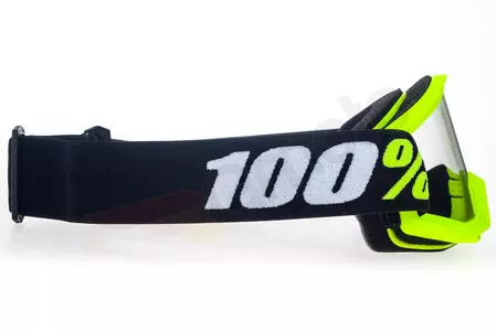 Motorrad Cross Brille Goggle 100% Prozent Strata Mini Junior gelb klar-4
