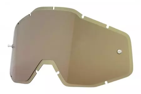 Lentile de ochelari de protecție 100% Procent Racecraft+ Racecraft Accuri Strata Double Injected Olive Anti-Fog de înlocuire-1