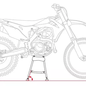 Motorrad Enduro Hocker Reparatur einstellbar Unit-6
