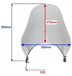 Universal Nacktlampe montiert Windschutzscheibe klar-4