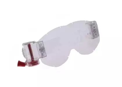 Stikls Cross Enduro aizsargbrillēm ar Rollof plēvi Leoshi