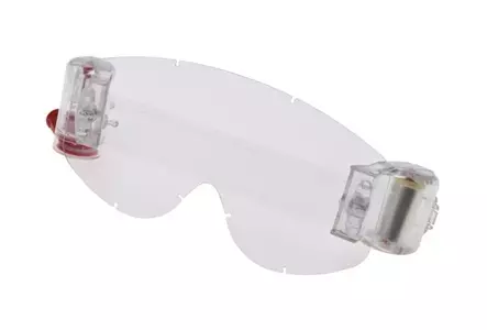Stikls Cross Enduro aizsargbrillēm ar Rollof plēvi Leoshi