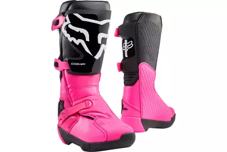Motociklističke čizme Fox Lady Comp Black/Pink 10 (uložak 275 mm)-1