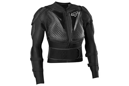 "Fox Titan Sport" marškinėliai su apsaugomis Juodi XXL - 24018-001-XXL