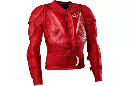 Fox Titan Sport Flame Red L T-shirt mit Protektoren-1