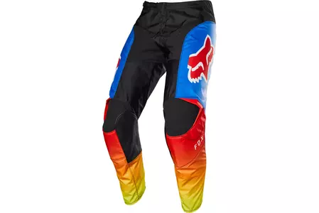 Pantalón de moto Fox Junior 180 Fyce Azul/Rojo K4-1