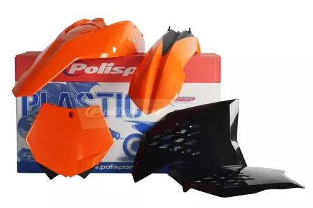 Zestaw plastików Body Kit Polisport pomarańczowo czarny - 90121