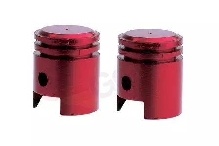 Oxford Capuchon de valve à piston rouge 2 pcs - OF881