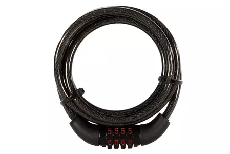 Kombinovaný bezpečnostní kabel Oxford Combi 6 černý 1,5 m
