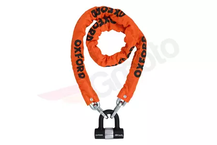 Oxford HD-kædelås orange 1,5 m sikkerhedskæde - LK145