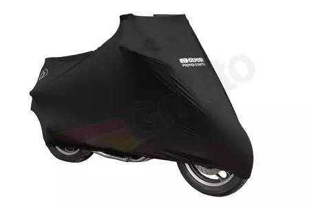 Cubre moto Oxford Protex Stretch Indoor CV1 negro S-2