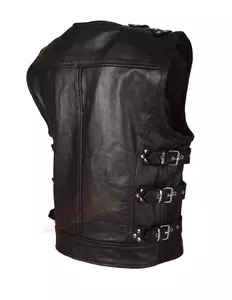 Motocyklová vesta s přezkami černá XL-2