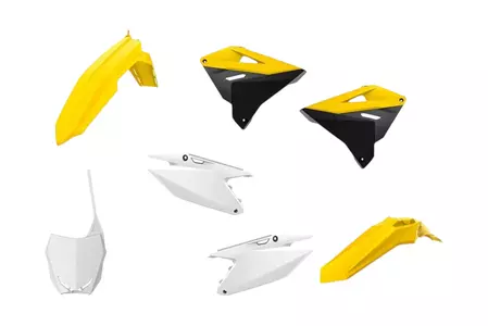 Zestaw plastików Body Kit Polisport biały żółty czarny - 90864