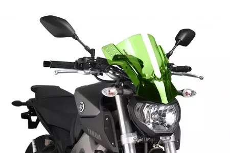 Szyba motocyklowa Puig 5881V RAFLE Uniwersalna zielona-1