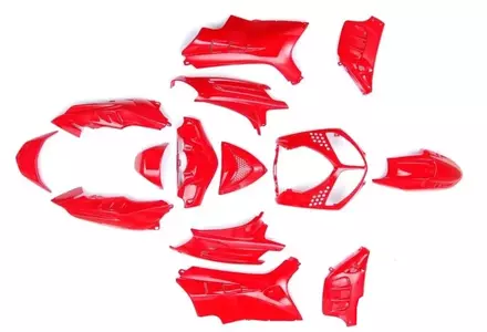 Κόκκινο πλαστικό κιτ Peugeot Speedfight 2 - 222316