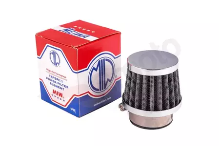 Chrómový kónický vzduchový filter MIW 28 mm