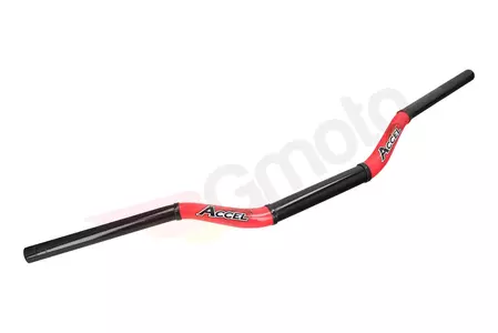 Taper MX τιμόνι 28.6mm Accel high δίχρωμο κόκκινο + μαύρο-1