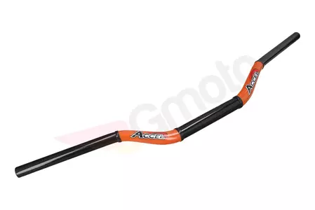 Guiador Taper MX 28,6 mm Accel high bicolor laranja + preto-1