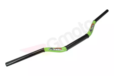 Кормило Taper MX 28.6mm Accel високо двуцветно зелено + черно-1