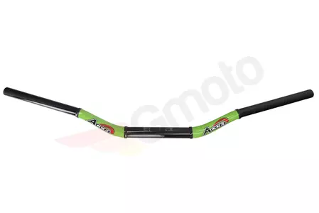 Кормило Taper MX 28.6mm Accel високо двуцветно зелено + черно-2
