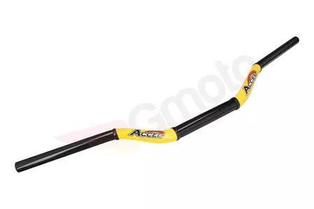 Taper MX τιμόνι 28.6mm Accel high δίχρωμο κίτρινο + μαύρο - CTH057075YL