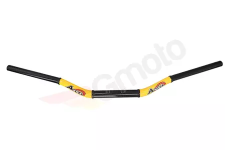 Taper MX τιμόνι 28.6mm Accel high δίχρωμο κίτρινο + μαύρο-2