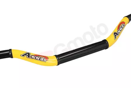 Taper MX stūres 28.6mm Accel high divkrāsains dzeltens + melns-3