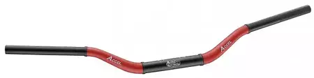Manillar cónico MX Accel 28.6mm alto bicolor rojo + negro - CTH037075RD