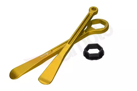 Set di cucchiai per pneumatici forgiati Accel con chiavi dorate - TL04G