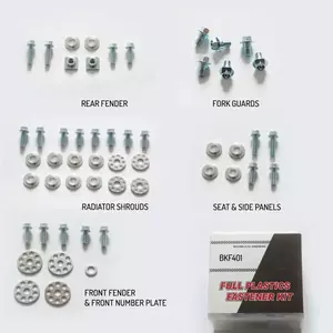 Conjunto de parafusos de plástico Accel Suzuki RM-Z 250 450 - BKF401