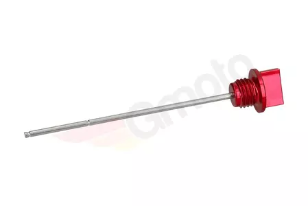 Merilna palica za olje - pokrovček za olje z merilom Accel Honda CR-F 250R rdeča - DIP01RD