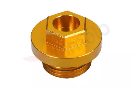 Tapón de llenado de aceite de aluminio Accel dorado - OFP05G