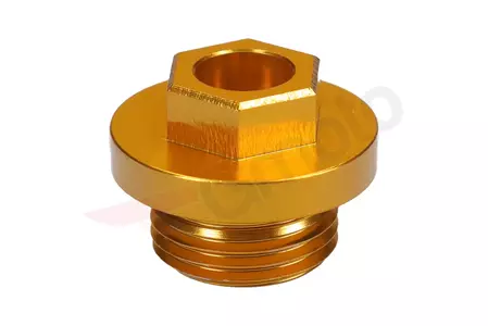 Öleinfülldeckel Aluminium Accel gold-2