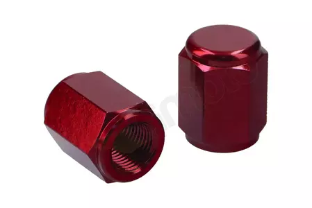 Tapones de válvula Accel 2 piezas rojo - VC01RDS
