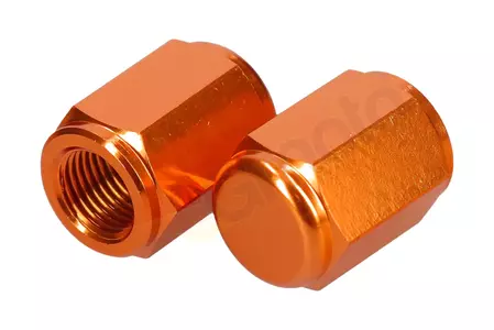 Accel pokrovčki ventilov 2 kosa oranžni-2