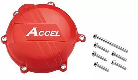 Plastový kryt spojky Accel Honda červený - CCP101RD