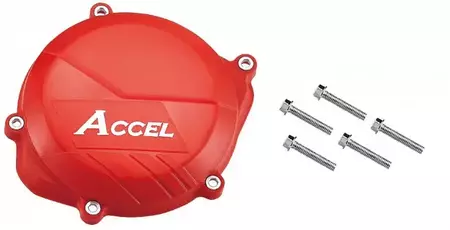 Osłona pokrywy sprzęgła plastikowa Accel Honda czerwony - CCP102RD
