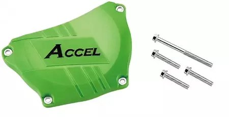 Osłona pokrywy sprzęgła plastikowa Accel Kawasaki zielony - CCP301GR