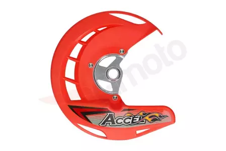 Cobertura do disco de travão dianteiro Accel Honda vermelha - FDG01RD