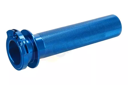 Gasgriff Rohr Aluminium mit Lager Accel Suzuki blau-1