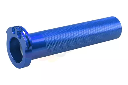 Gasgriff Rohr Aluminium mit Lager Accel Yamaha Kawasaki blau - AT03BL