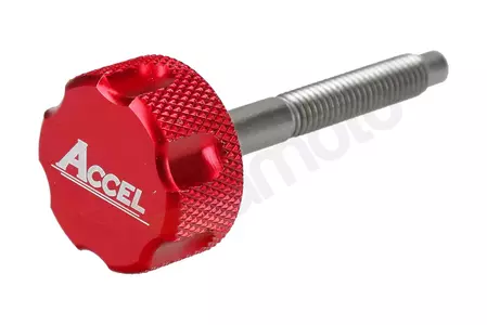Šroub vzduchového filtru Accel Honda červený - AFB04RD