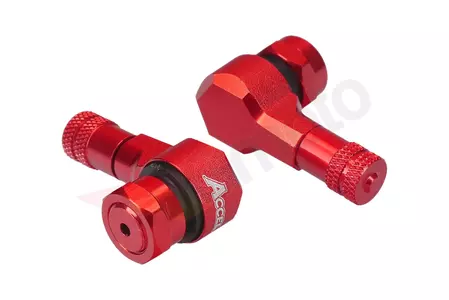 Bocchette angolari in alluminio Accel rosso - VC-02RD