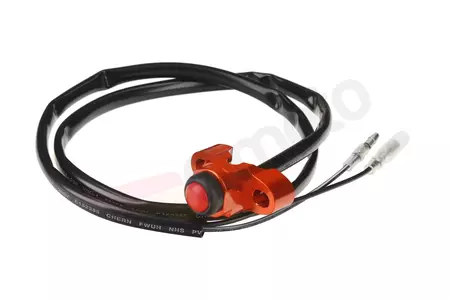 Zündschalter mit Anschlusskabel Aluminium universal Accel orange - KS01OR