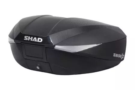 SHAD Top Case Motorradkoffer Koffer mit Montageplatte SH58X carbon - D0B58206